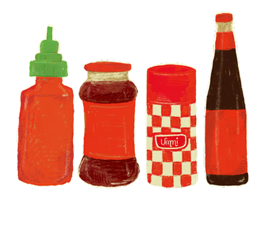 Condiments sticker