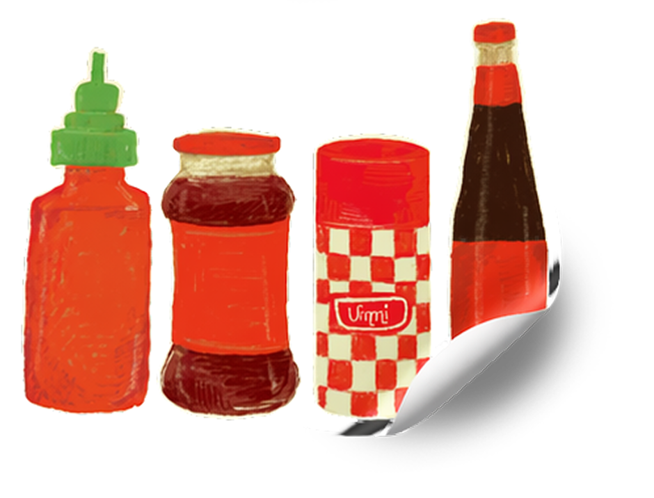 Condiments sticker